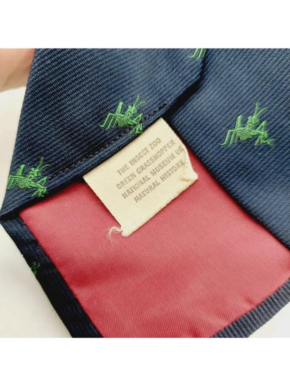 Grasshopper Bug Necktie Blue Green Smithsonian Institution Insects